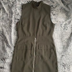 Mock Neck Shift Dress